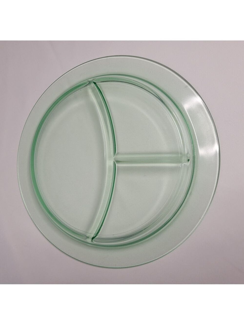 Glass Serving Platter Divided
